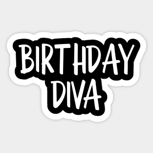 Birthday Diva Sticker